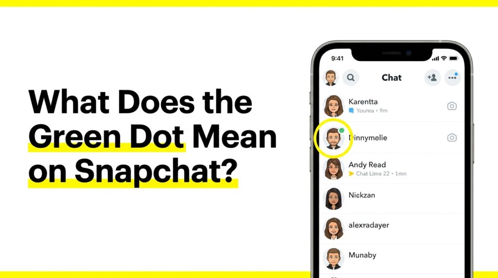 What Does the Green Dot Mean on Snapchat? Complete 2026 Guide 1 Snapchat green dot meaning 202606171422