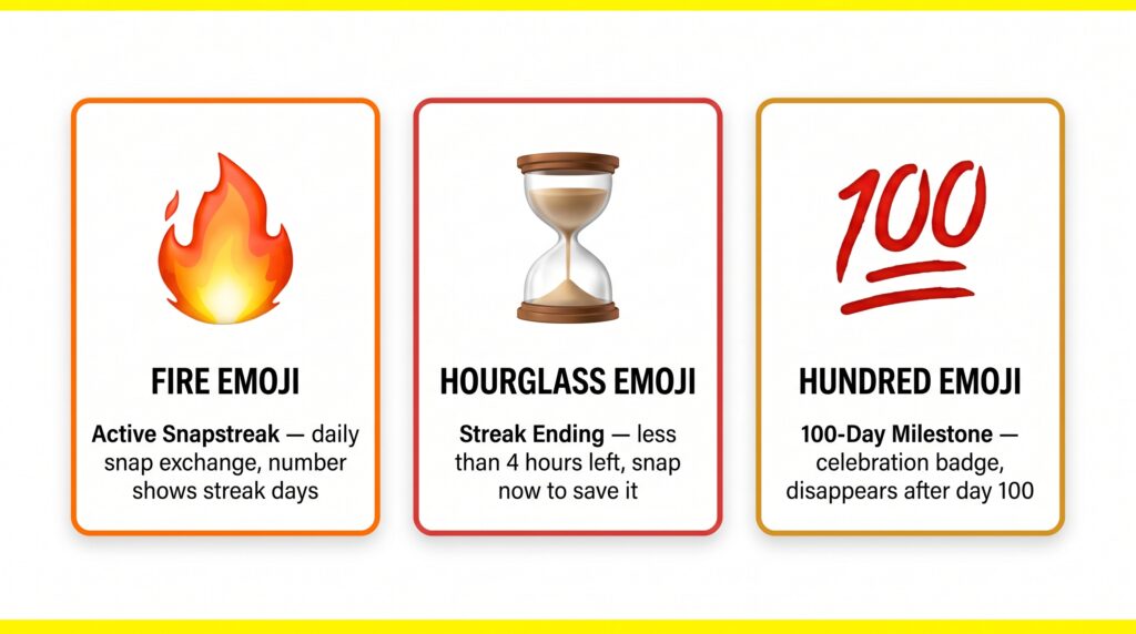 snapchat streak emojis