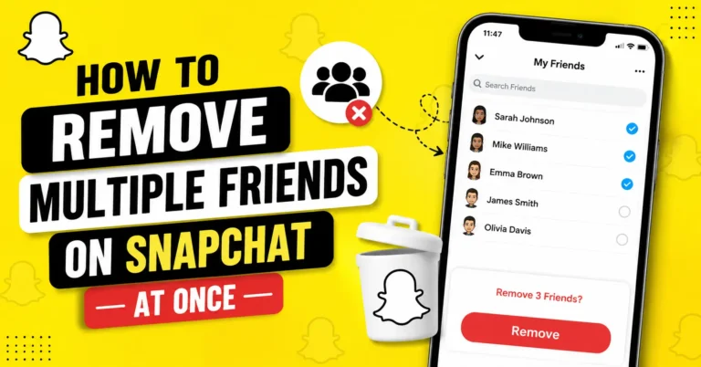 How to Remove Multiple Friends on Snapchat at Once